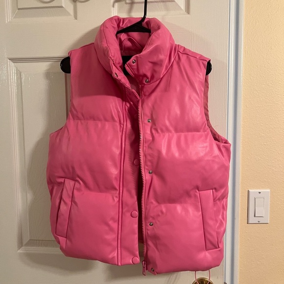 New Look Jackets & Blazers - New Look Vibrant Pink Quilted Vest